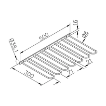 Glashalter-Set Wand, Messingbeschichtung