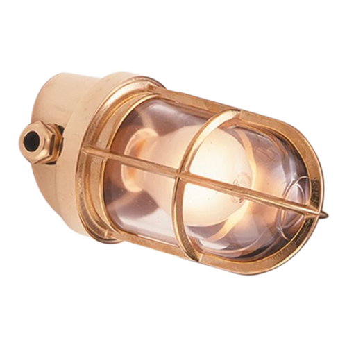 Solo-Maschinenlampe, abgewinkeltes Messing