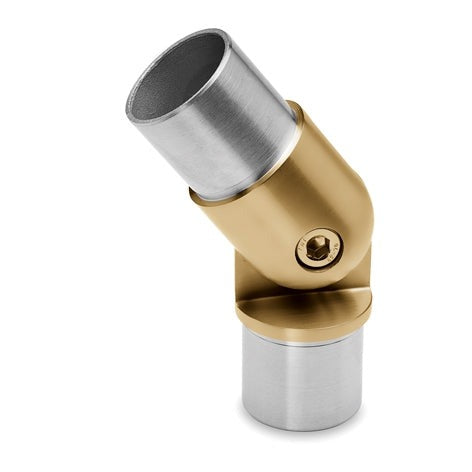 CONNECTOR adjustable tube connector Matt brass coating