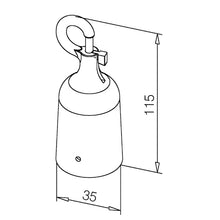 Kabelhalter 30 mm, 40 mm mit Musketon-Messingbeschichtung